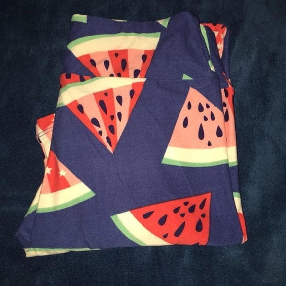 LuLaRoe Other - Watermelon Lularoe Leggings